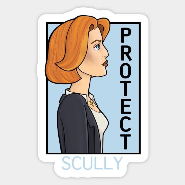 Gillian Anderson - Scully Sticker by Sitily